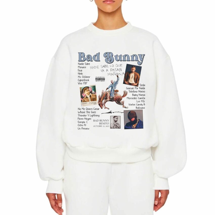Bad Bunny Song Tracklist – Sweatshirt