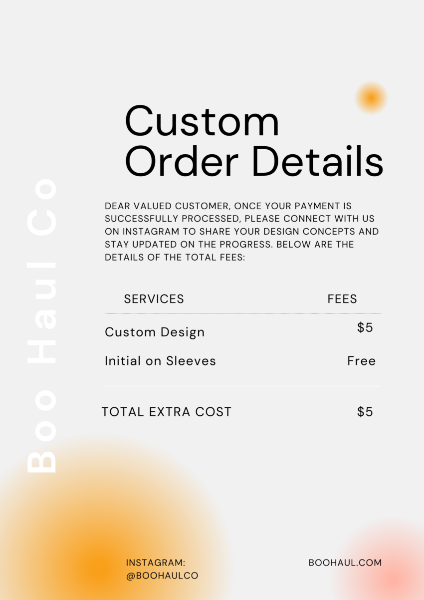Custom Personal Order – Graphic Shirt