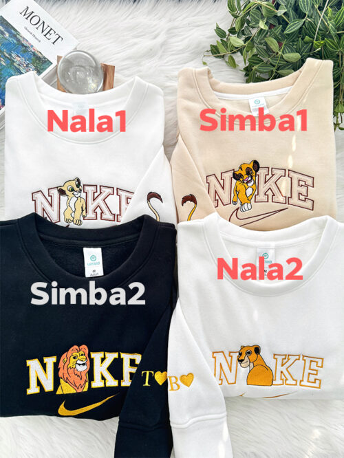 Lion King – Simba and Nala Embroidered Shirt