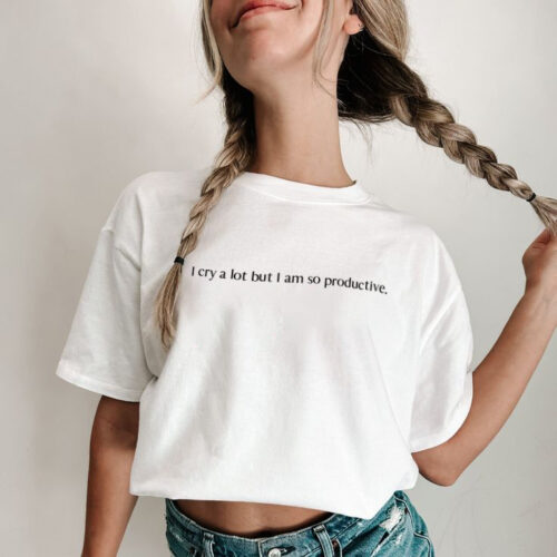 I cry a lot but I am so productive – Champion Crop Top
