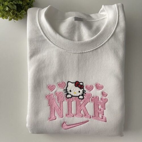 Pink Hello Kitty – Embroidered Sweatshirt