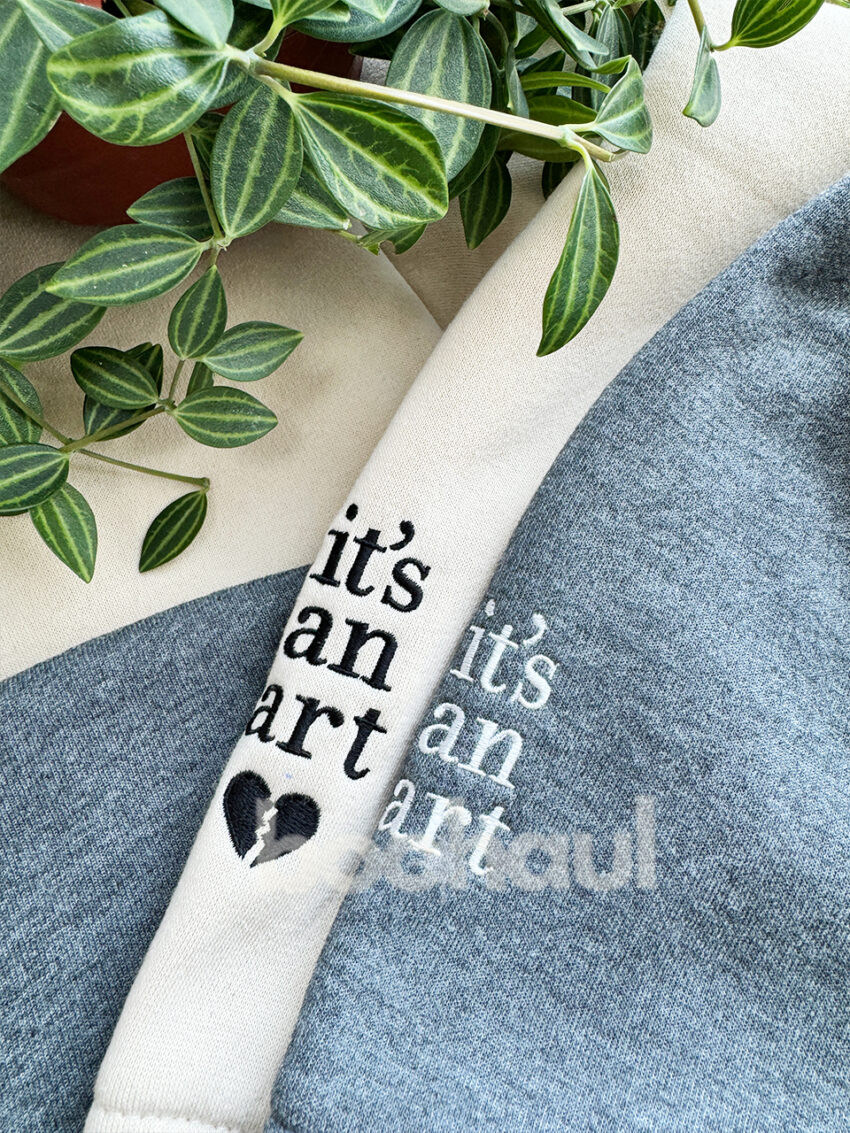 I Cry A Lot But I Am So Productive – Embroidered Sweatshirt