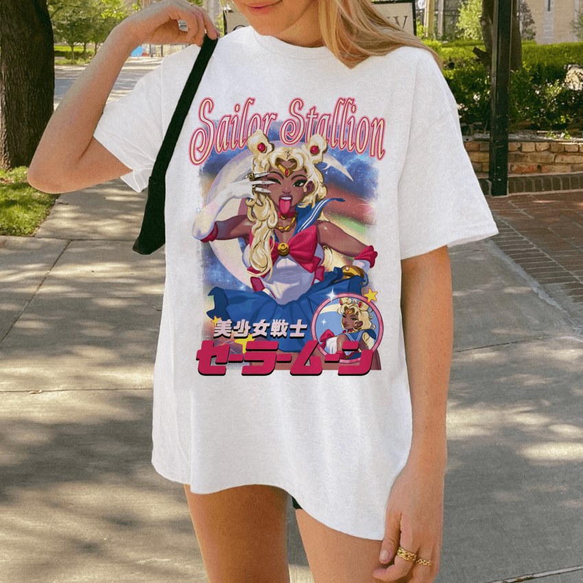 Megan Sailor Stallion Blonde Hair – Shirt