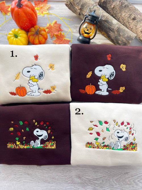 Snoopy Autumn – Embroidered Shirts