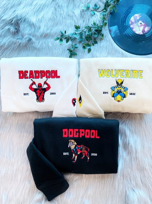 Deadpool, Dogpool And Wolverine – Embroidered Shirts