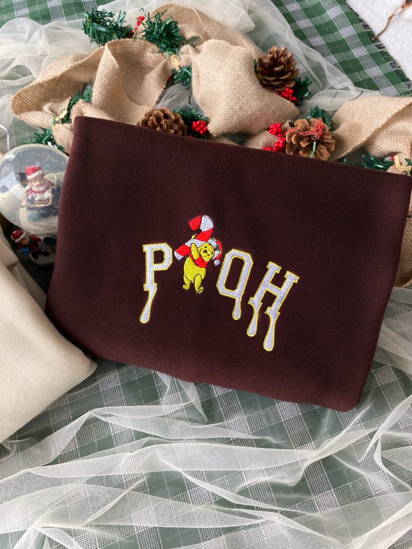 Christmas Winnie The Pooh – Embroidered Shirts