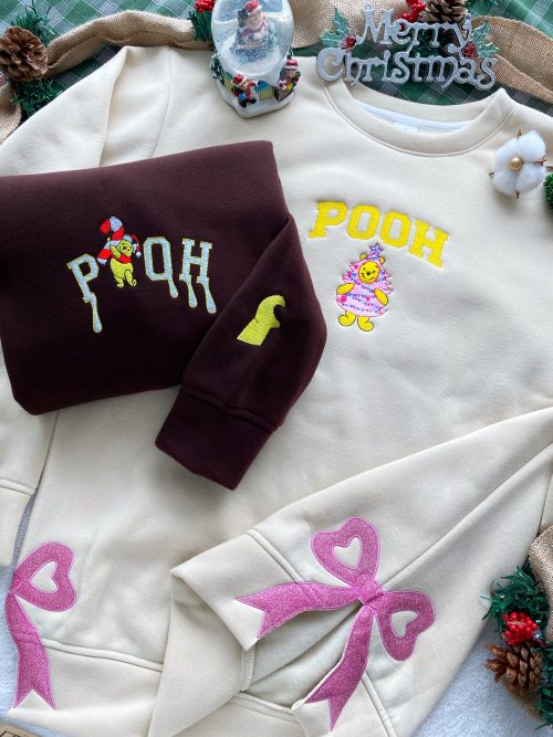 Christmas Winnie The Pooh – Embroidered Shirts