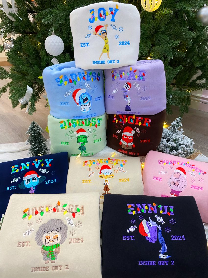 Christmas Inside Out – Embroidered Shirts