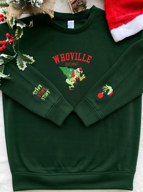 The Grinch Christmas – Embroidered Shirts