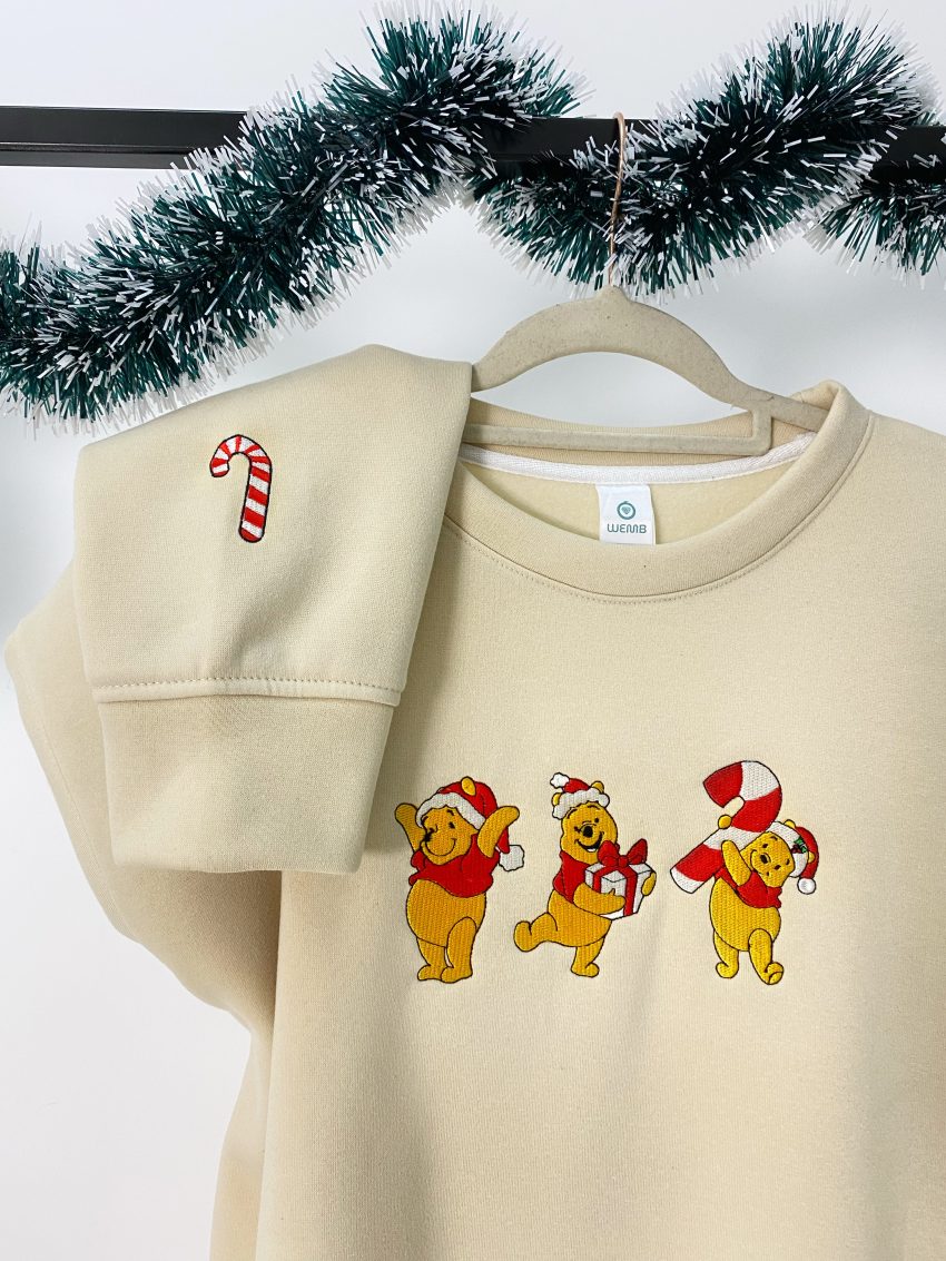 Christmas Winnie The Pooh ver 2 – Embroidered Shirts