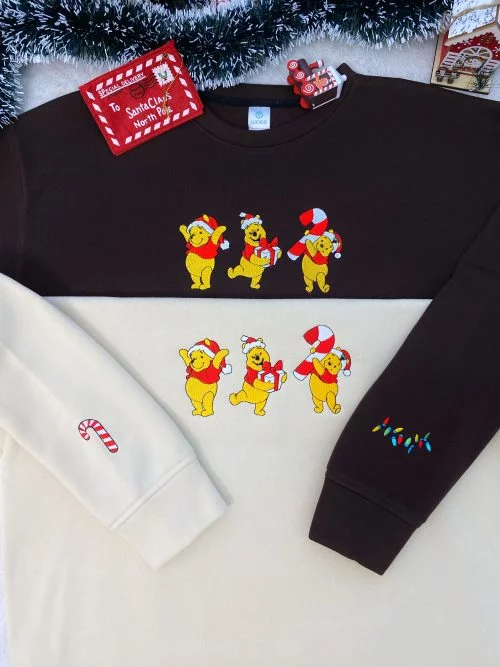 Christmas Winnie The Pooh ver 2 – Embroidered Shirts