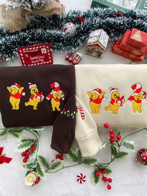 Christmas Winnie The Pooh ver 2 – Embroidered Shirts