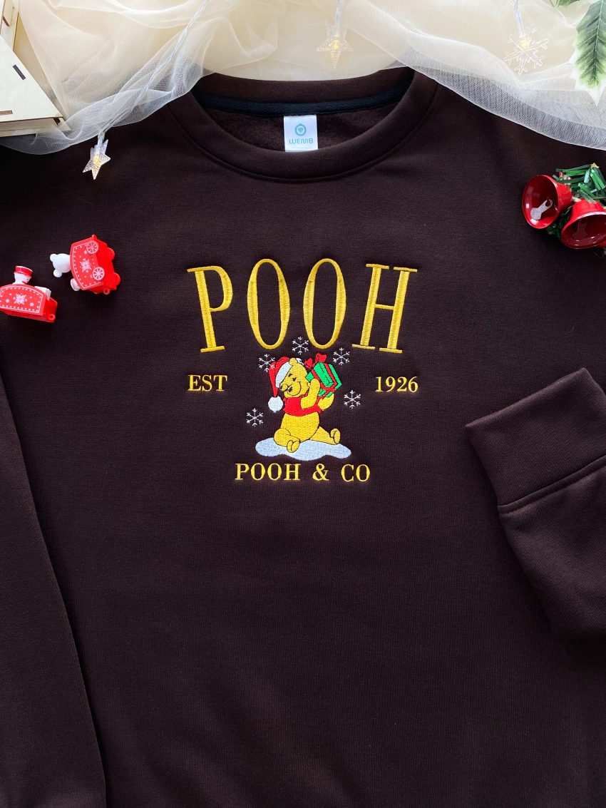 Christmas Winnie The Pooh & Friends Embroidered Shirt Standard