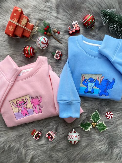 Christmas Stitch & Angel – Embroidered Shirts