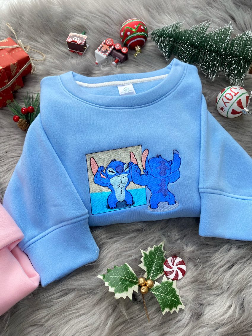 Christmas Stitch & Angel – Embroidered Shirts