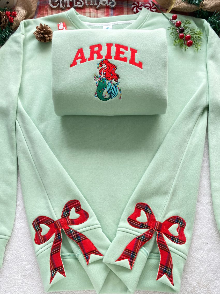 Christmas The Little Mermaid Girl Edition – Embroidered Shirts