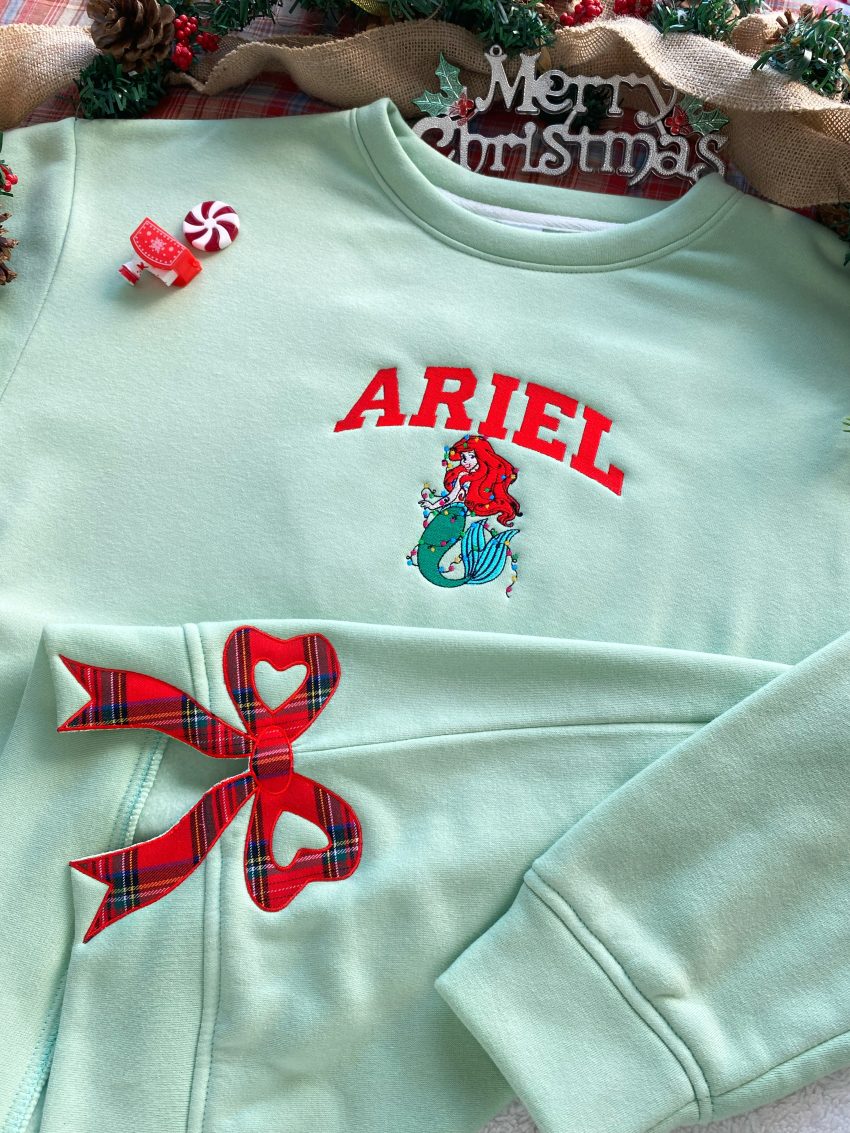 Christmas The Little Mermaid Girl Edition – Embroidered Shirts