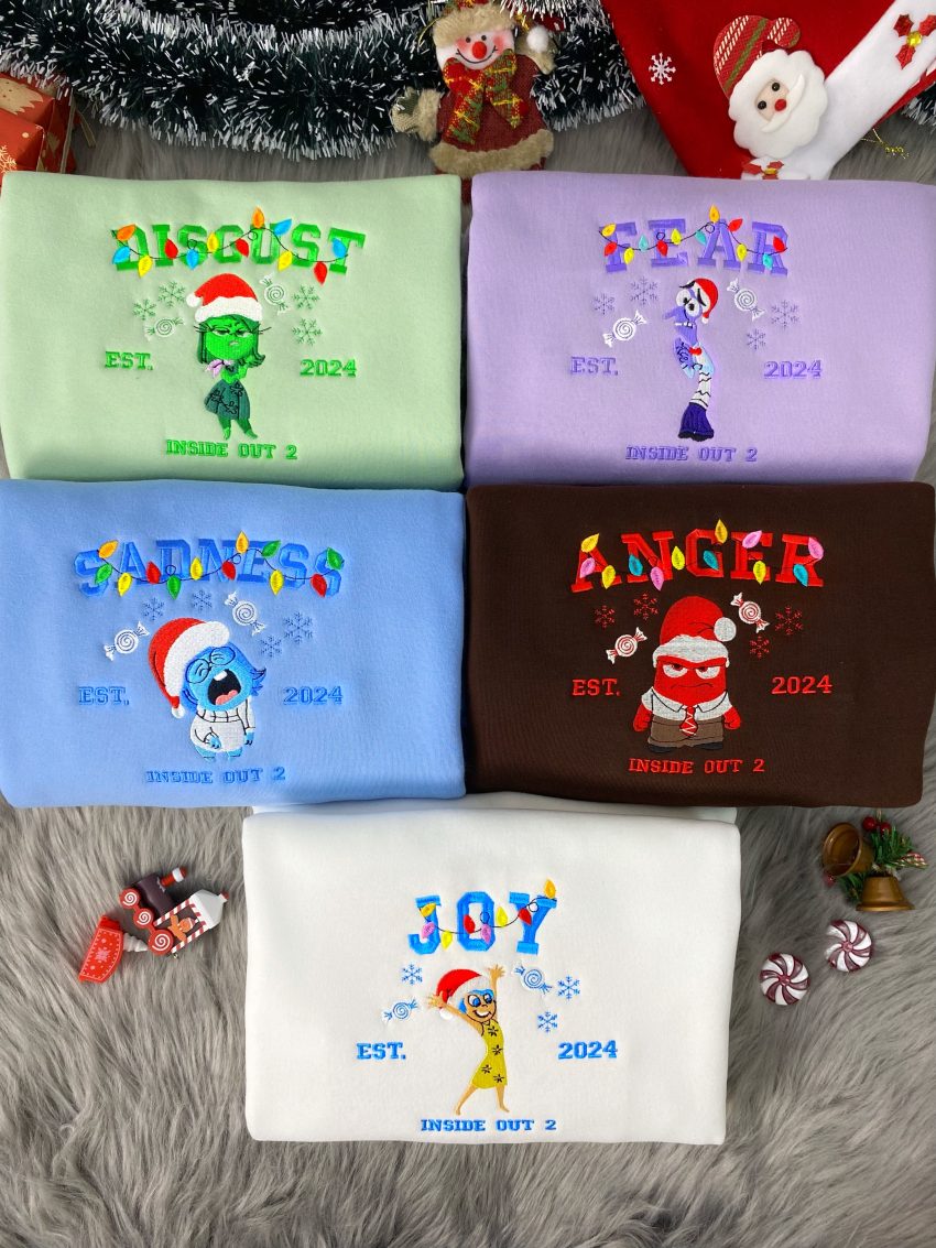 Christmas Inside Out – Embroidered Shirts