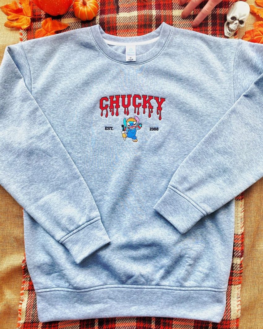 Stitch Halloween Version – Embroidered Sweatshirt