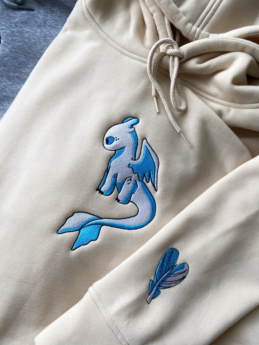 Night Fury and Light Fury – Embroidered Hoodie