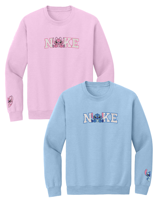 Stitch & Angel 2 – Embroidered Sweatshirt