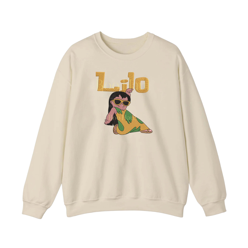 Stitch, Lilo and Angel – Embroidered Sweatshirt