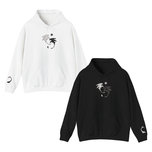Night Fury and Light Fury 2 – Embroidered Hoodie