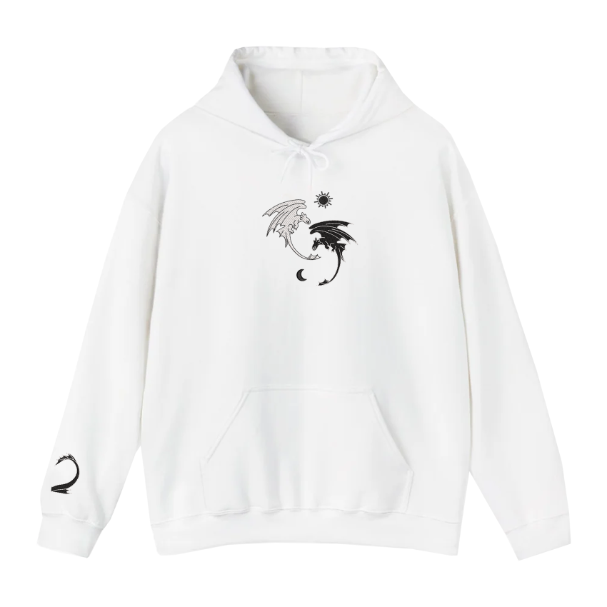 Night Fury and Light Fury 2 – Embroidered Hoodie
