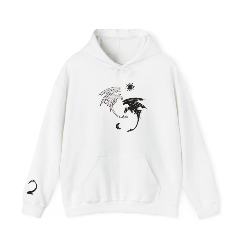 Night Fury and Light Fury 2 – Embroidered Hoodie