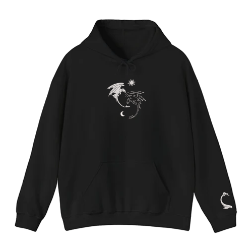 Night Fury and Light Fury 2 – Embroidered Hoodie