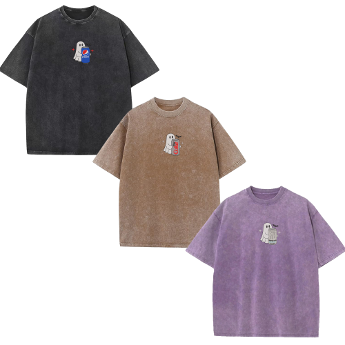 Spooky with Soft Drink  – Washed Tee
