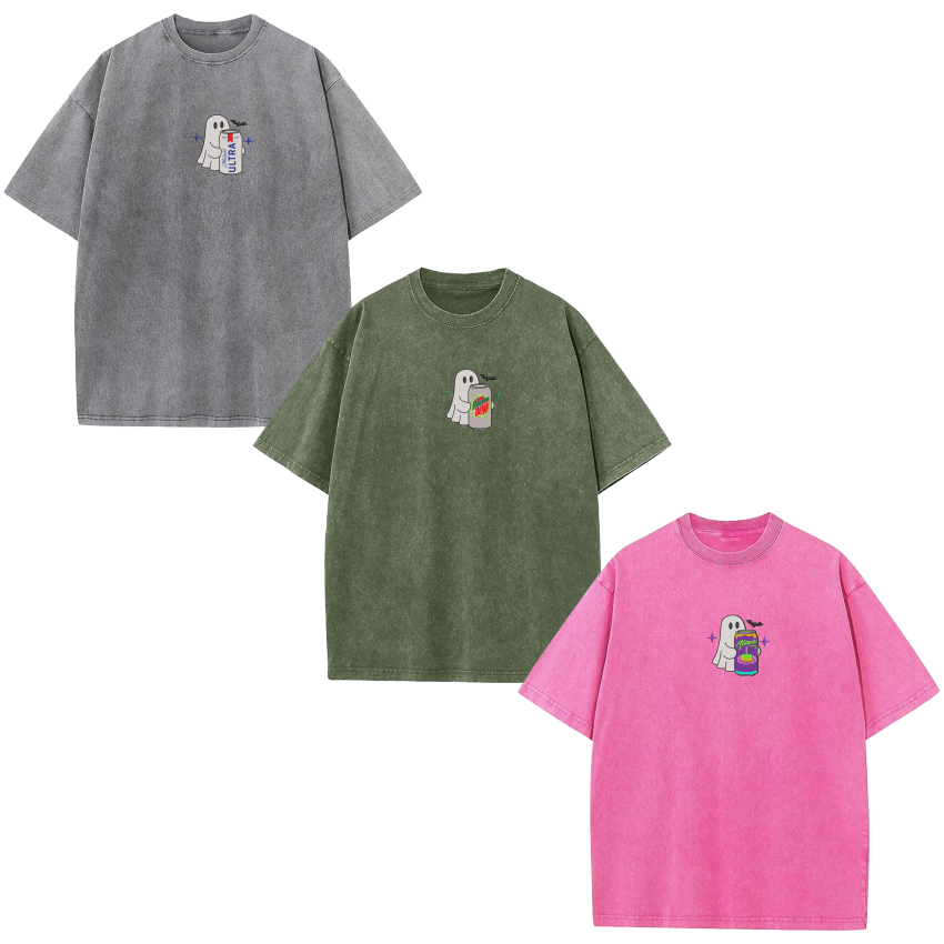 Spooky with Soft Drink  – Washed Tee