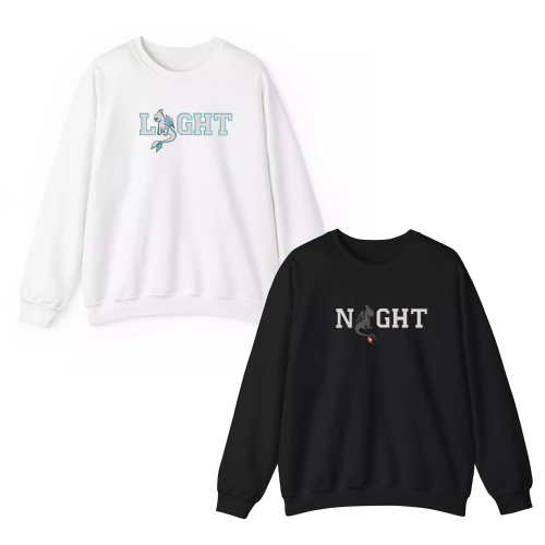 Night Fury and Light Fury 3 – Embroidered Sweatshirt