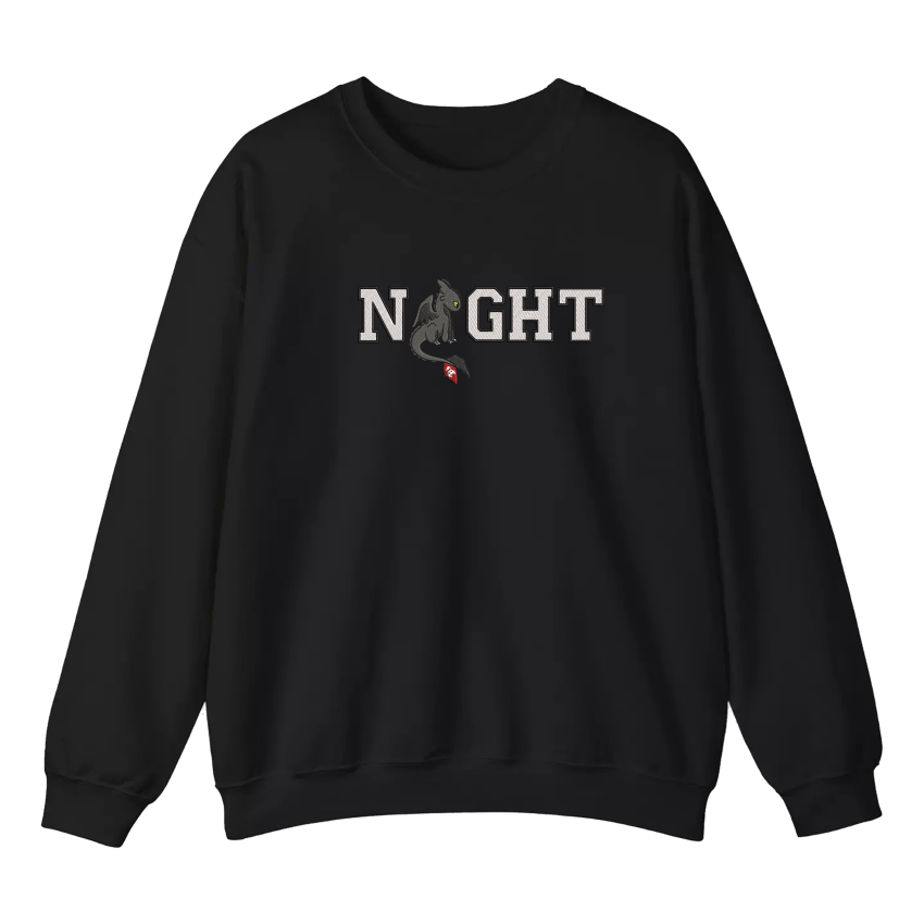 Night Fury and Light Fury 3 – Embroidered Sweatshirt