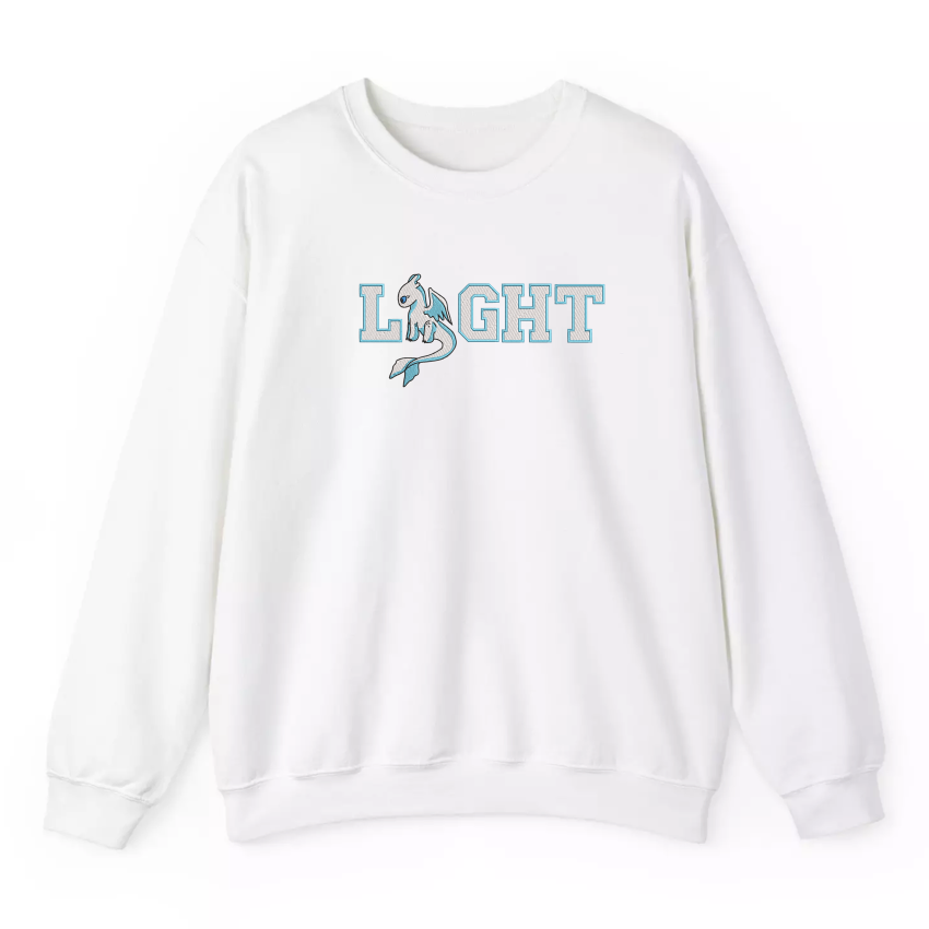 Night Fury and Light Fury 3 – Embroidered Sweatshirt
