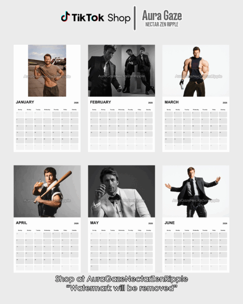 Glen Powell – 2026 Calendar
