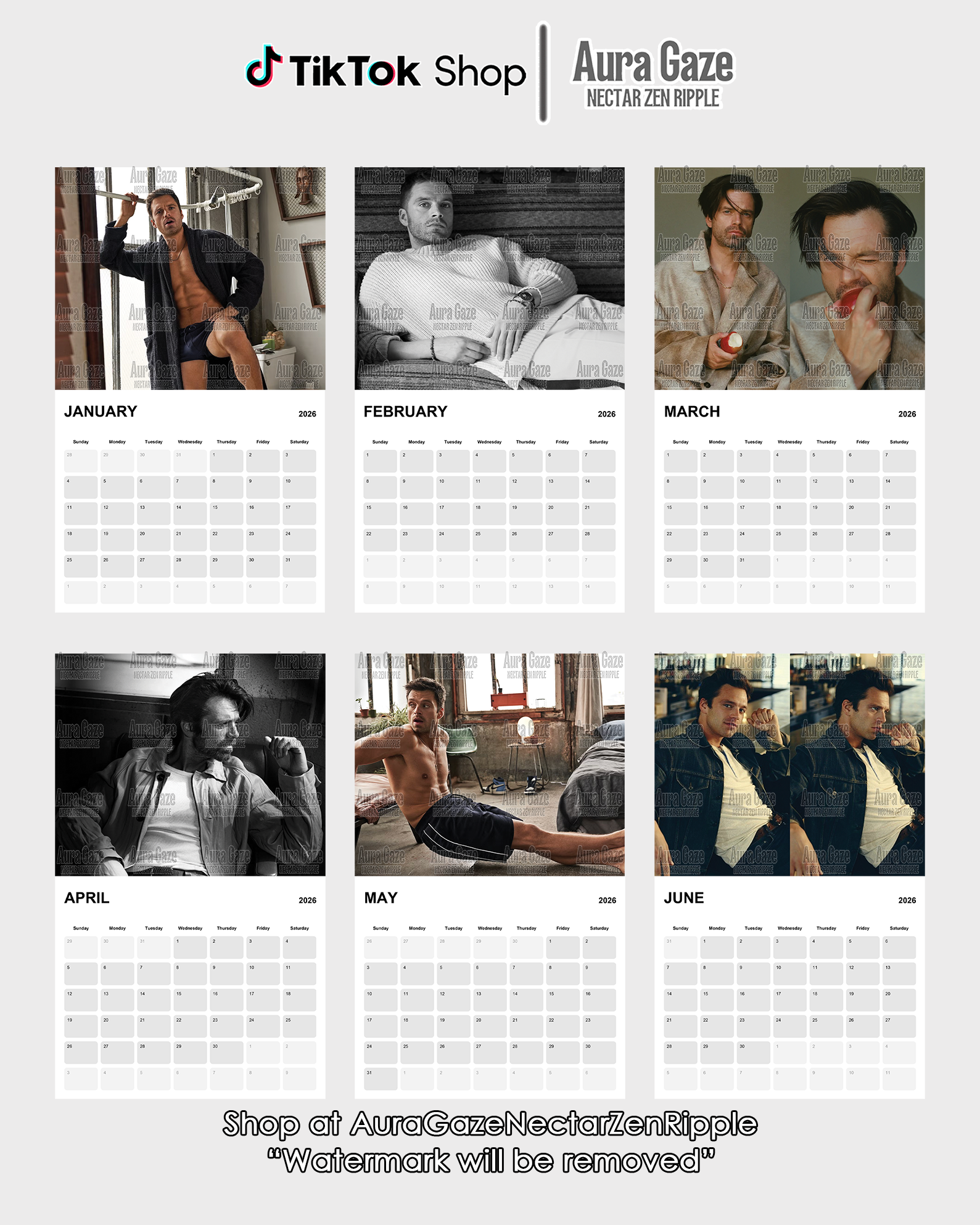 Sebastian Stan – 2026 Calendar Sebastian Stan – 2026 Calendar