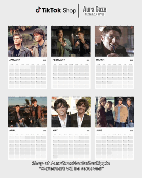 Sam & Dean Winchester – 2026 Calendar