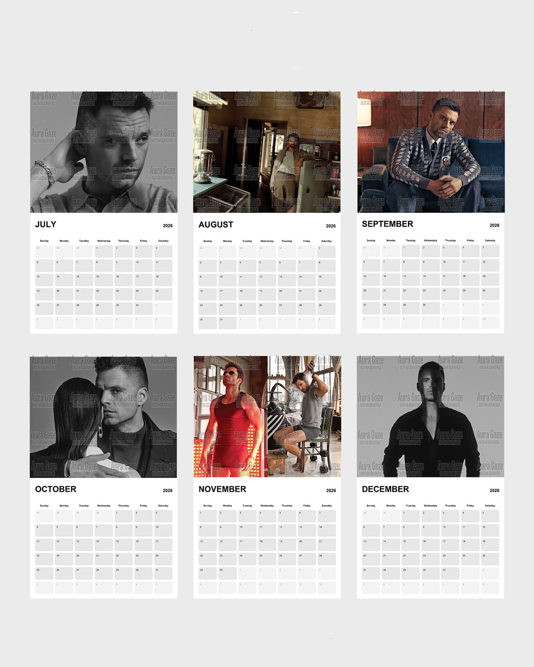 Sebastian Stan – 2026 Calendar Sebastian Stan – 2026 Calendar
