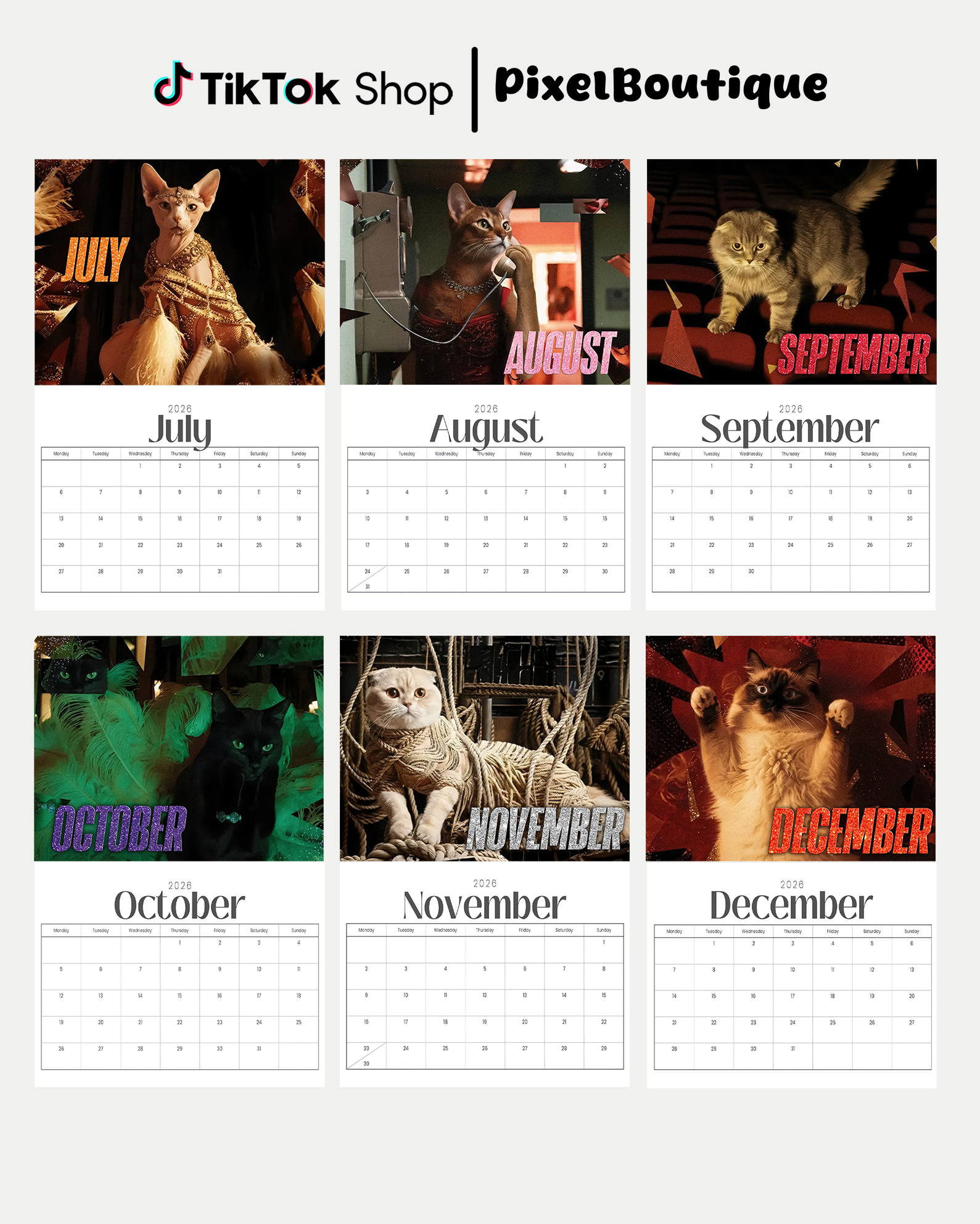 The Life Of A Showcat – 2026 Calendar The Life Of A Showcat – 2026 Calendar
