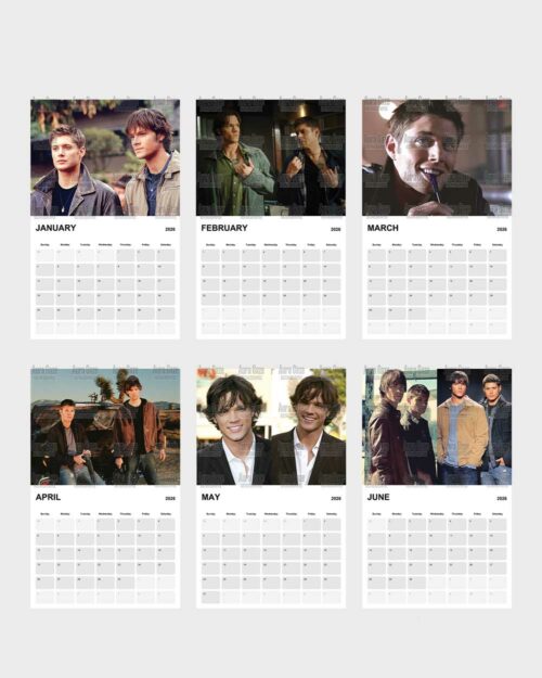 Sam & Dean Winchester – 2026 Calendar