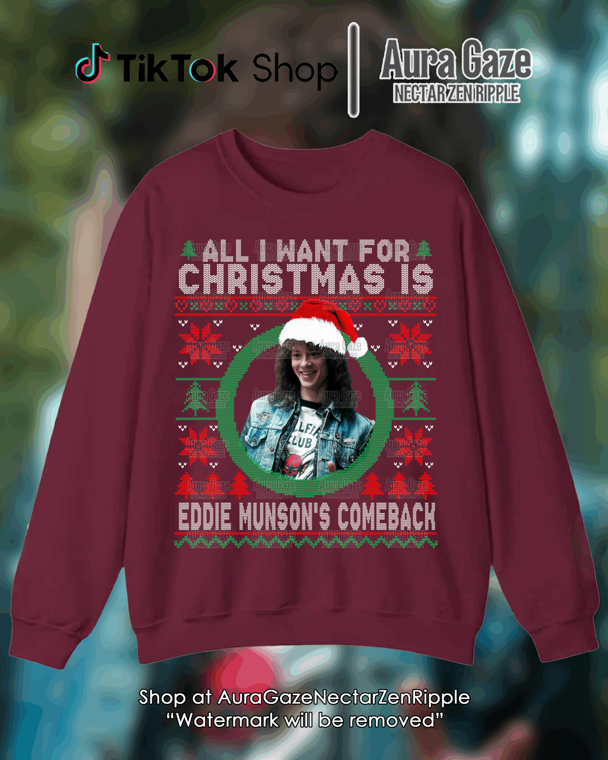 All I Want For Christmas Is Eddie’s Comeback – Sweatshirt All I Want For Christmas Is Eddie’s Comeback – Sweatshirt