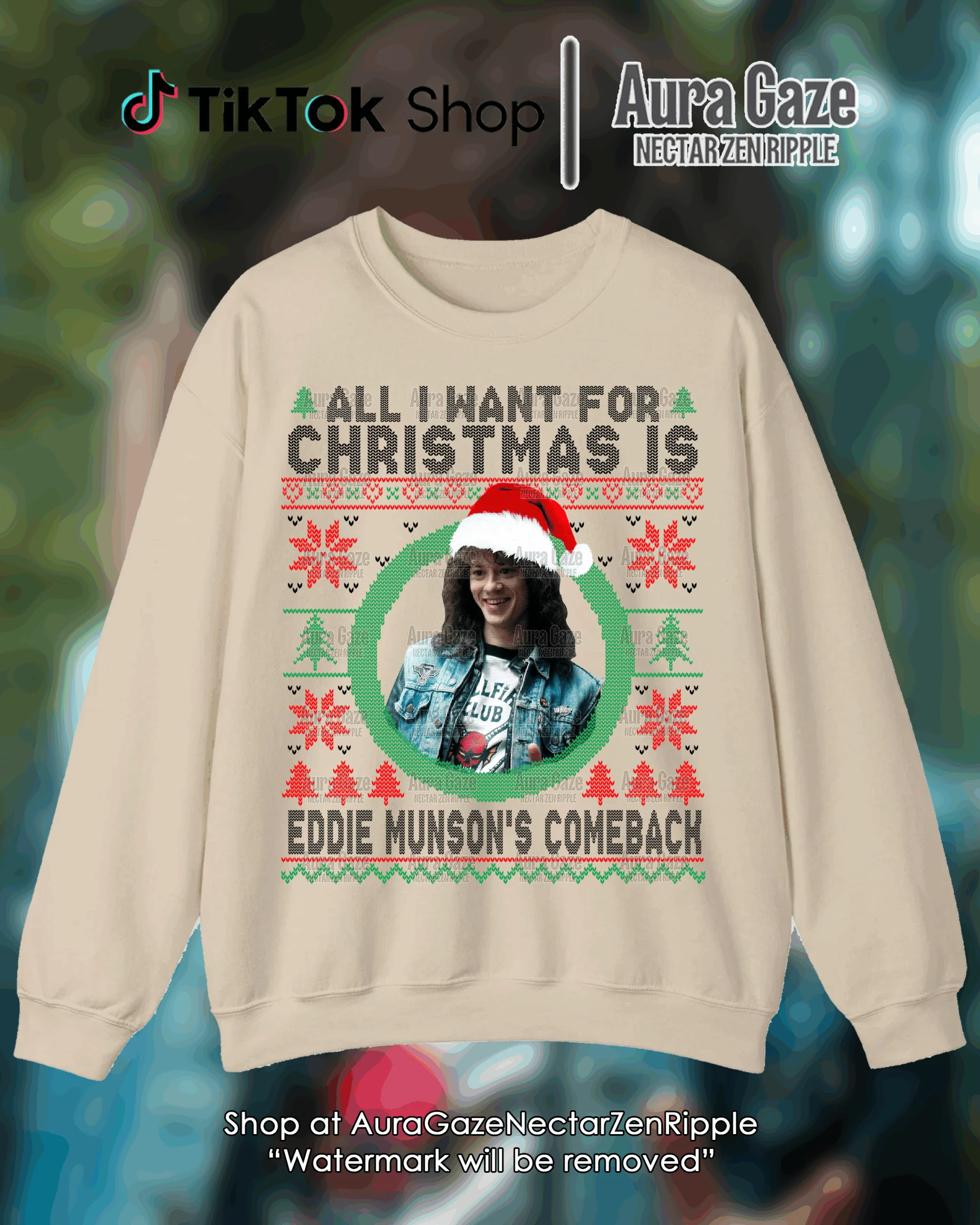 All I Want For Christmas Is Eddie’s Comeback – Sweatshirt All I Want For Christmas Is Eddie’s Comeback – Sweatshirt