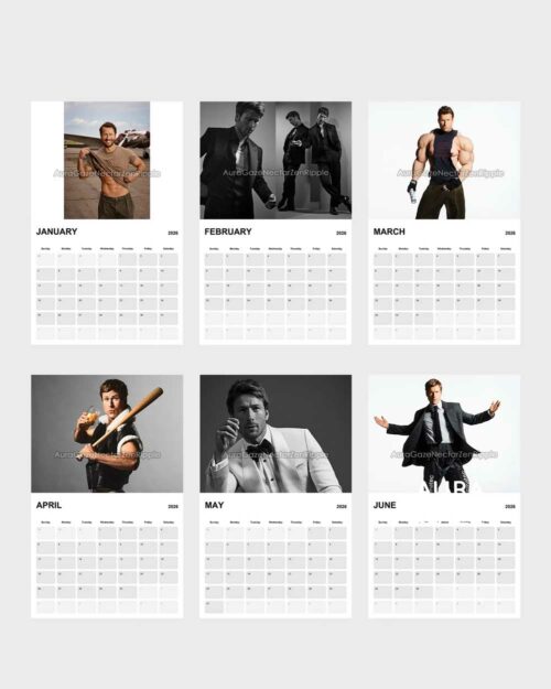Glen Powell – 2026 Calendar