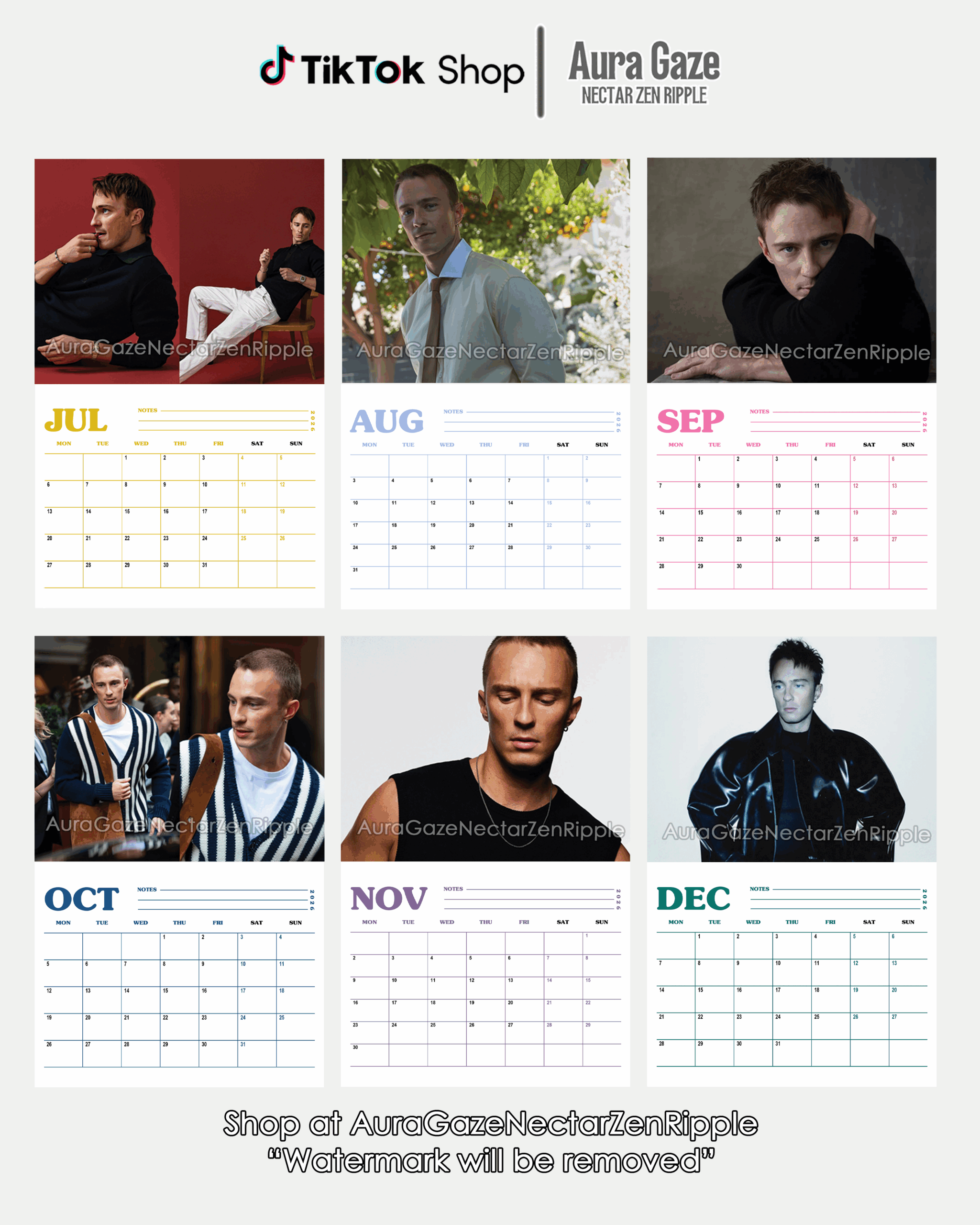 Drew Starkey – 2026 Calendar Drew Starkey – 2026 Calendar