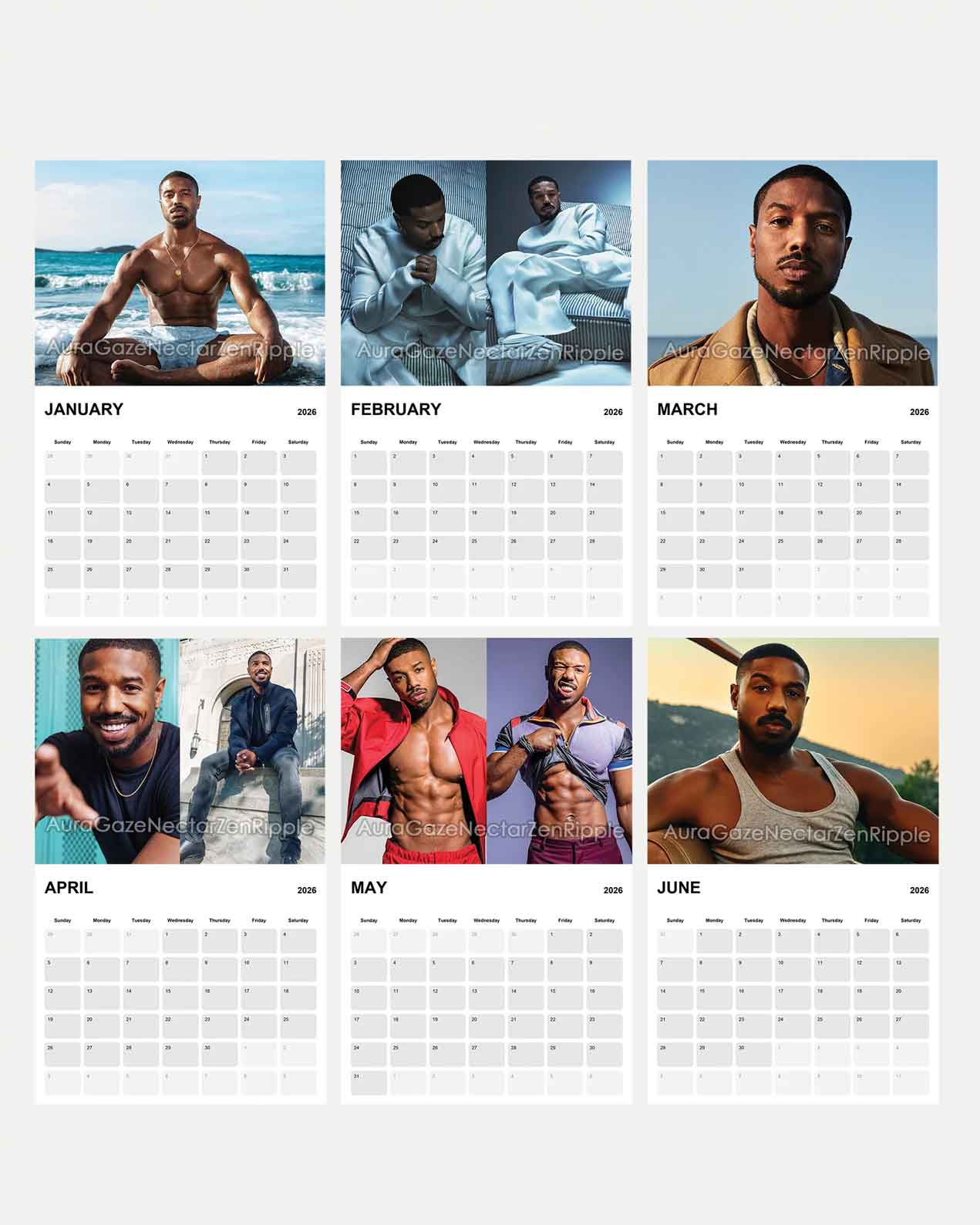 Michael B. Jordan – 2026 Calendar Michael B. Jordan – 2026 Calendar