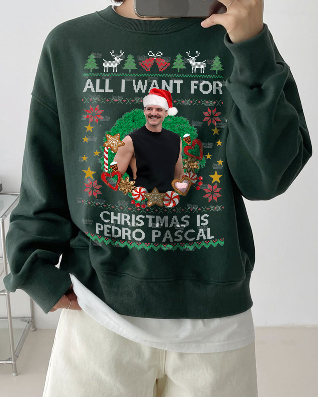 All I Want For Christmas Is Pedro Pascal – Sweatshirt All I Want For Christmas Is Pedro Pascal – Sweatshirt