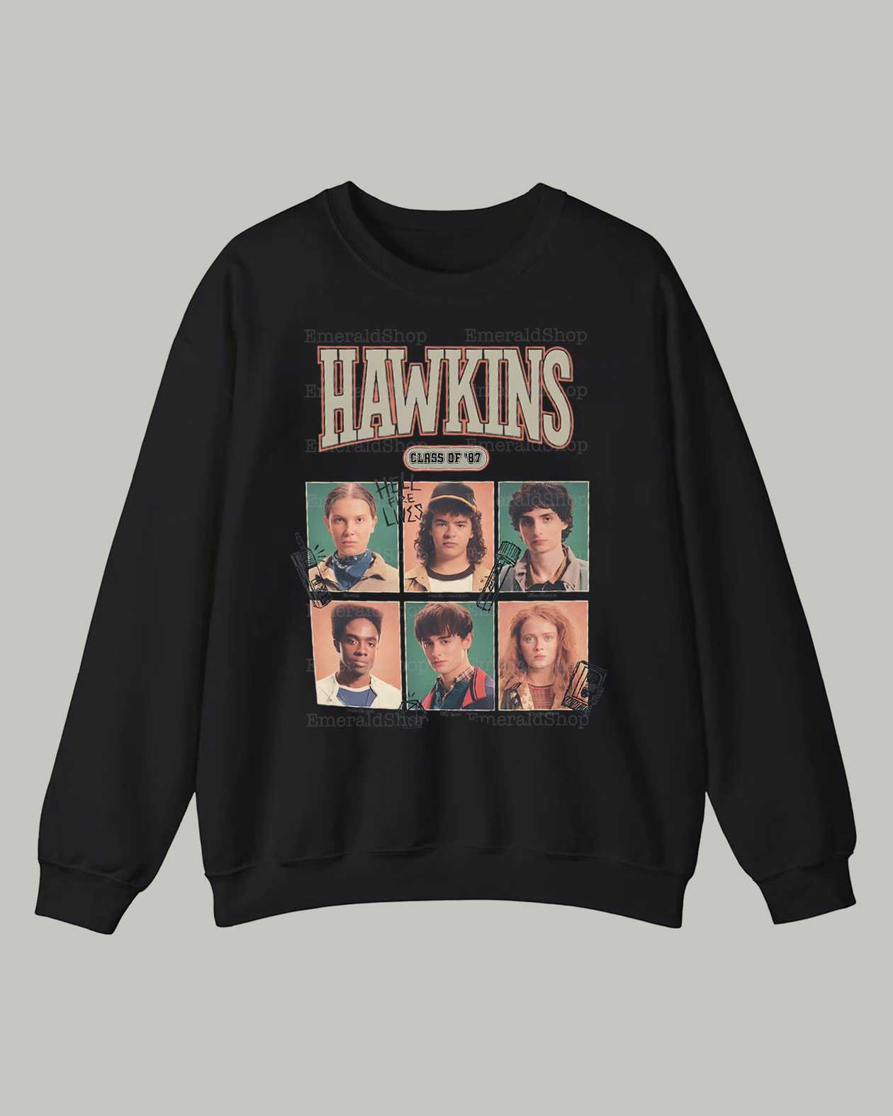 Hawkins Class of ’87 – Sweatshirt Hawkins Class of ’87 – Sweatshirt