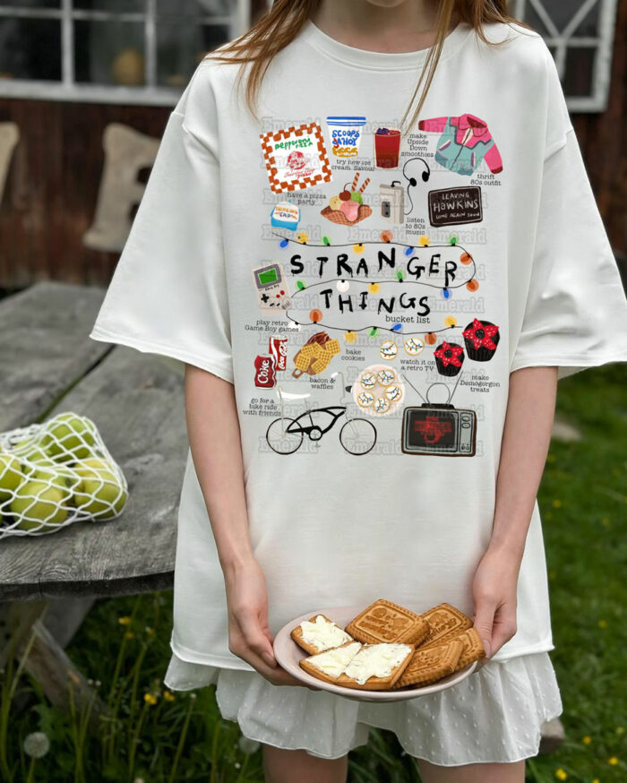 Stranger Things Bucket List – Tee Stranger Things Bucket List – Tee