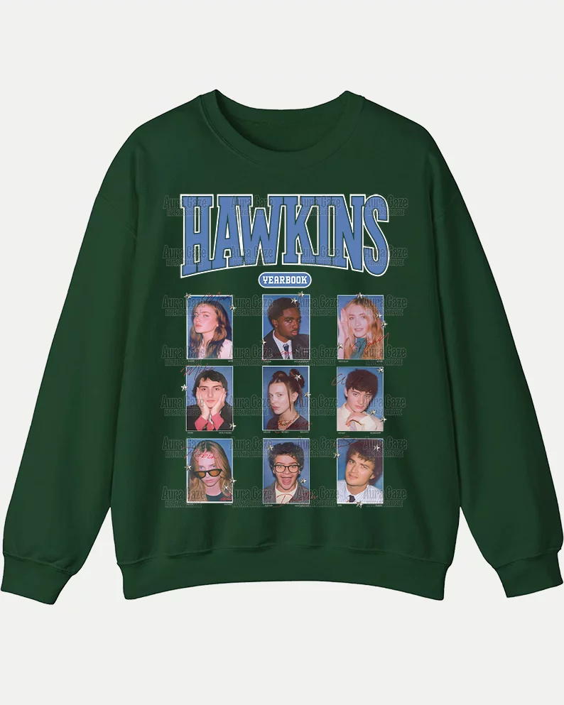 Hawkins Yearbook – Sweatshirt Hawkins Yearbook – Sweatshirt